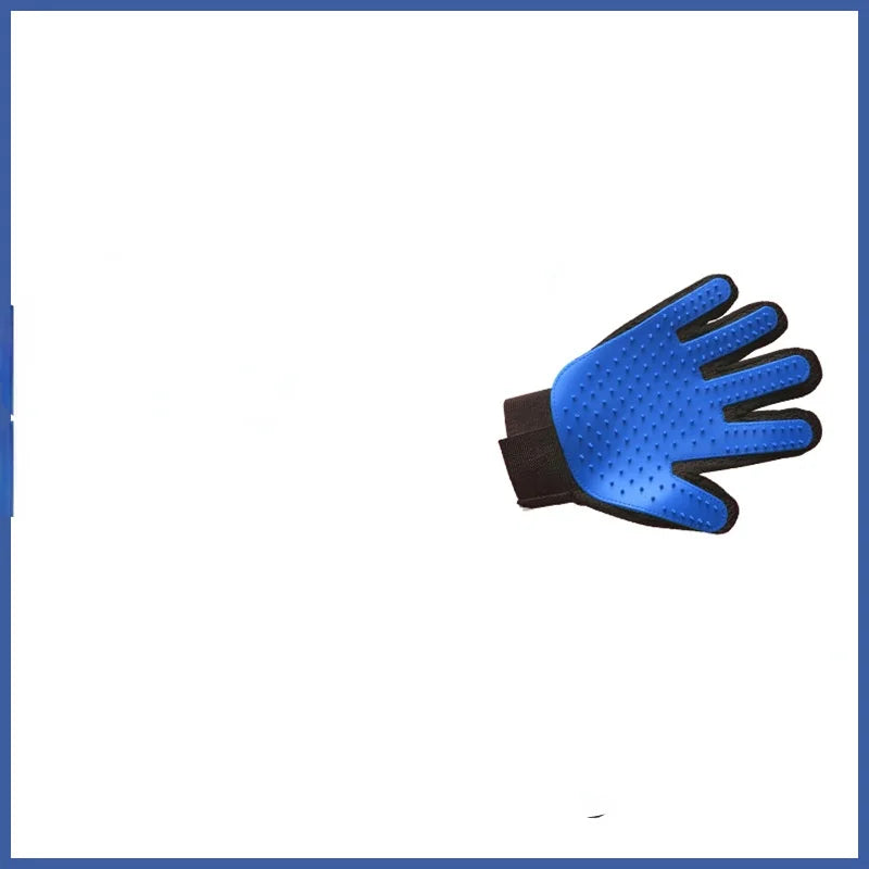Furverzorgingshandschoen PawLiss TouchGlove | 5-Vinger-Massagehandschoen voor Honden & Katten | 23,2×17,2 cm | TPR & Mesh | Links of Rechts