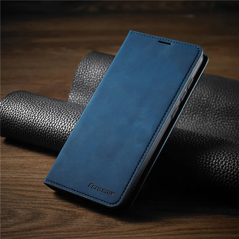 Magnetisch Leren iPhone Hoesje – Stijlvolle Bescherming met Kwaliteit