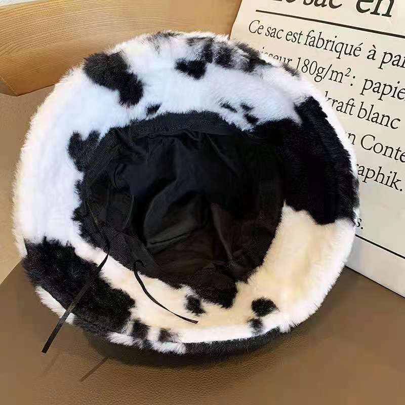 Fluweelzachte Wintermuts Luxe Pluche – Warme Unisex Bucket Hat voor Koude Dagen