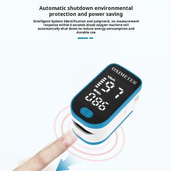 Draagbare Oximeter Meet Zuurstofniveau (SpO₂) & Hartslag