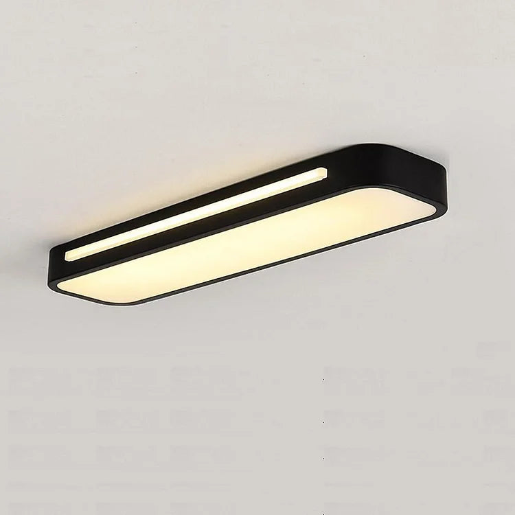 Minimalistische LED Plafondlamp van Ijzer en Acryl