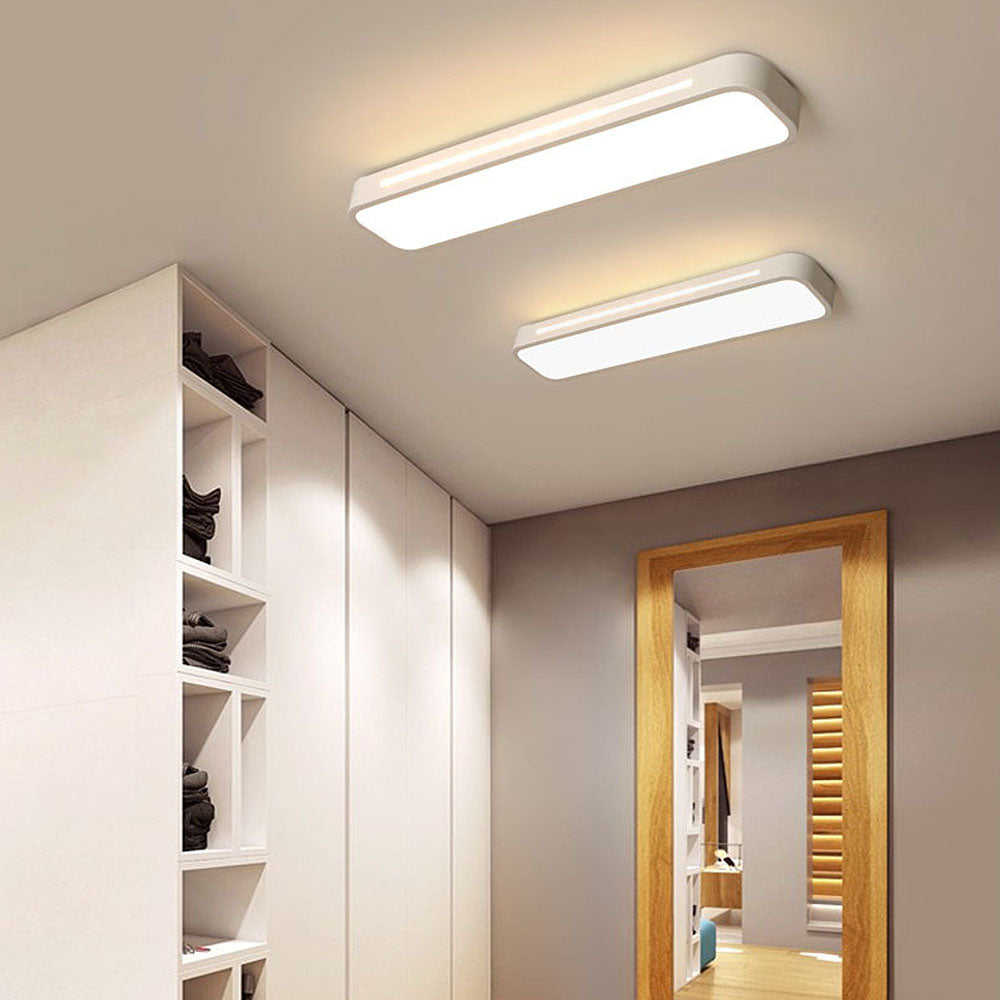 Minimalistische LED Plafondlamp van Ijzer en Acryl