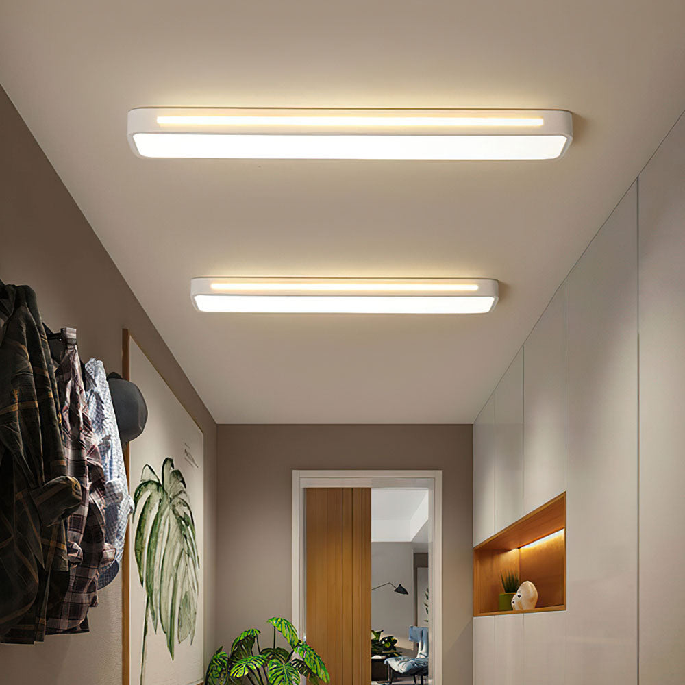 Minimalistische LED Plafondlamp van Ijzer en Acryl