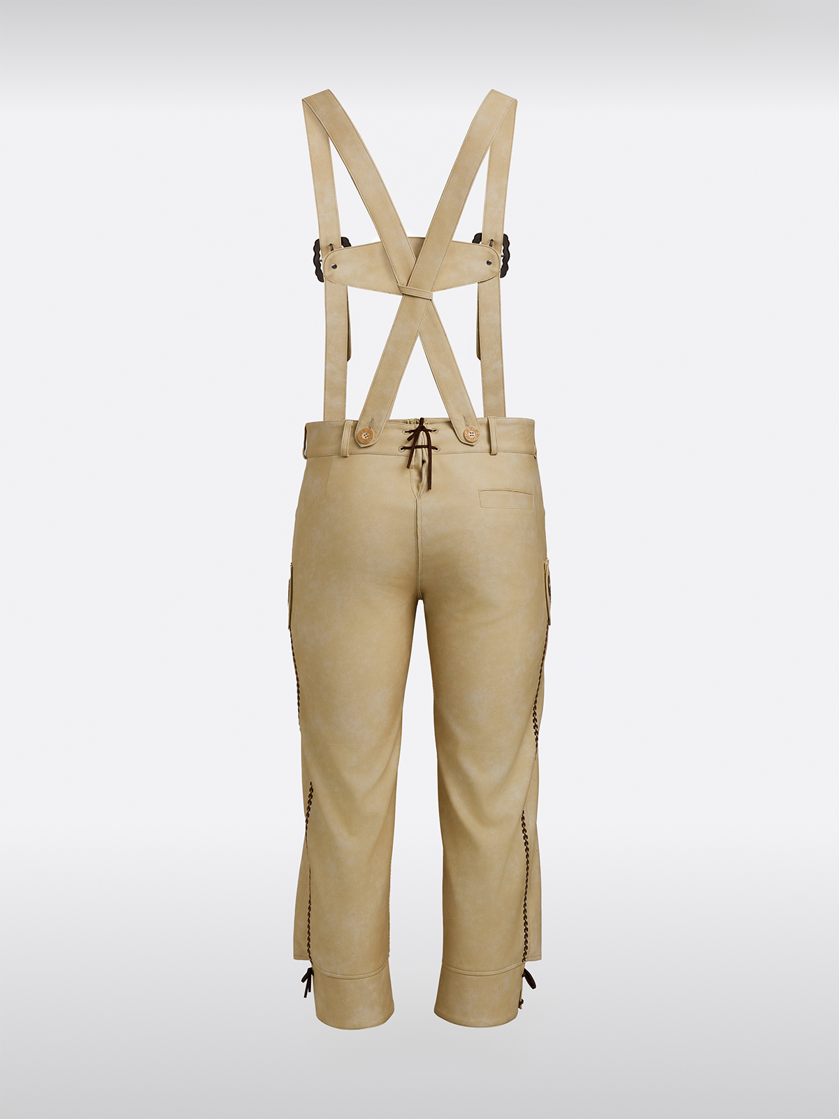 Geel Knopen Lederhosen