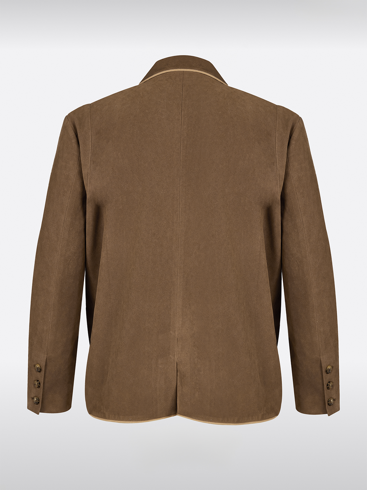 Geel Platte Reverskragen Janker