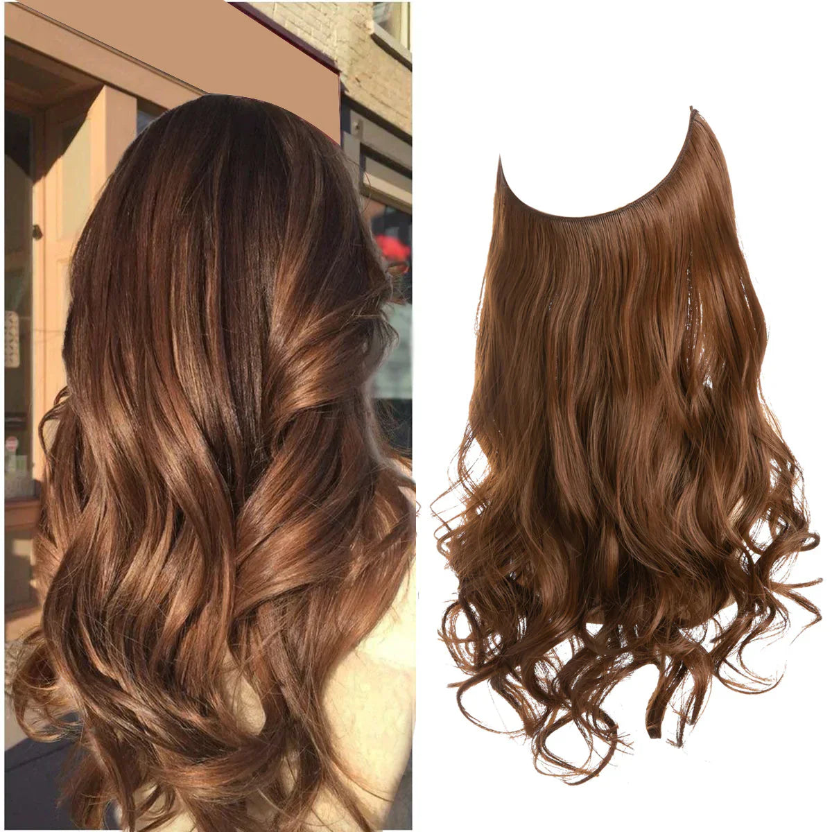 SecretHair | Echthaar Extensions | Natürliches Wellen-Volumen | Blond