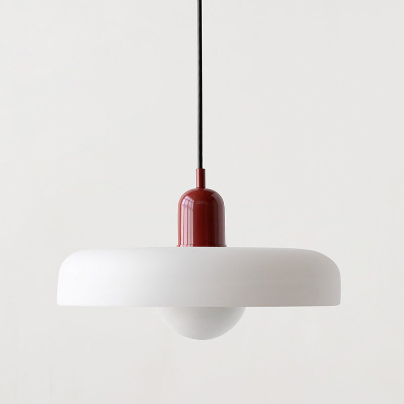 Bauhaus Hanglamp in Gekleurd Glas