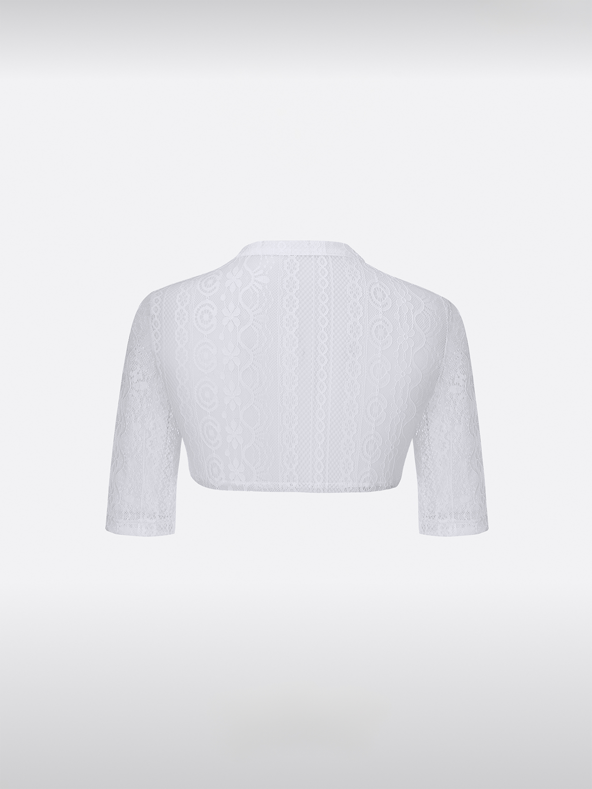 Witte Dames V-hals Halve Mouw Dirndlblouse