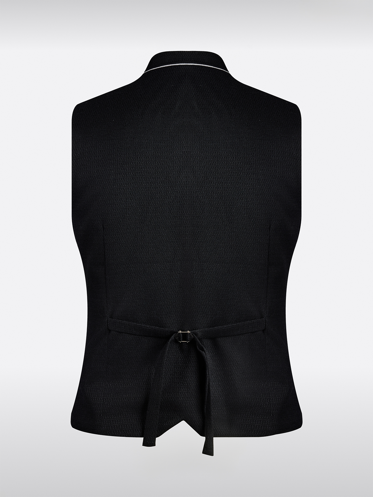 Zwart Hooggesloten Vest