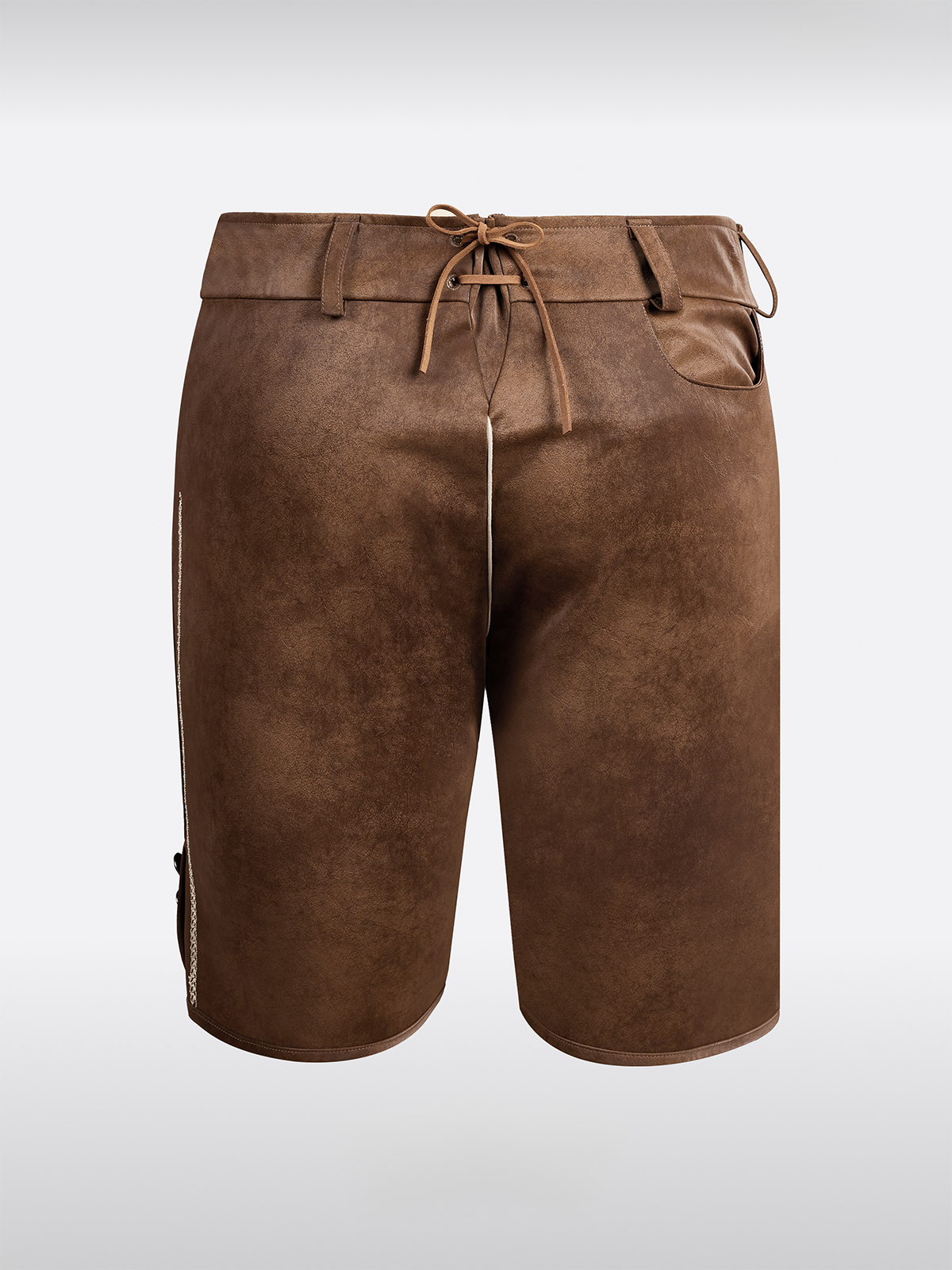 Braun Knöpfen Lederhosen