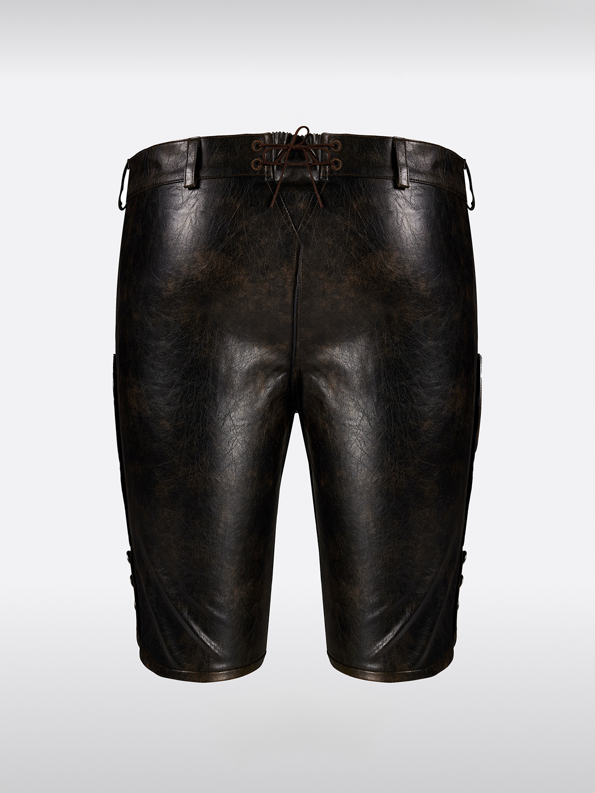 Braun Knopen Lederhosen