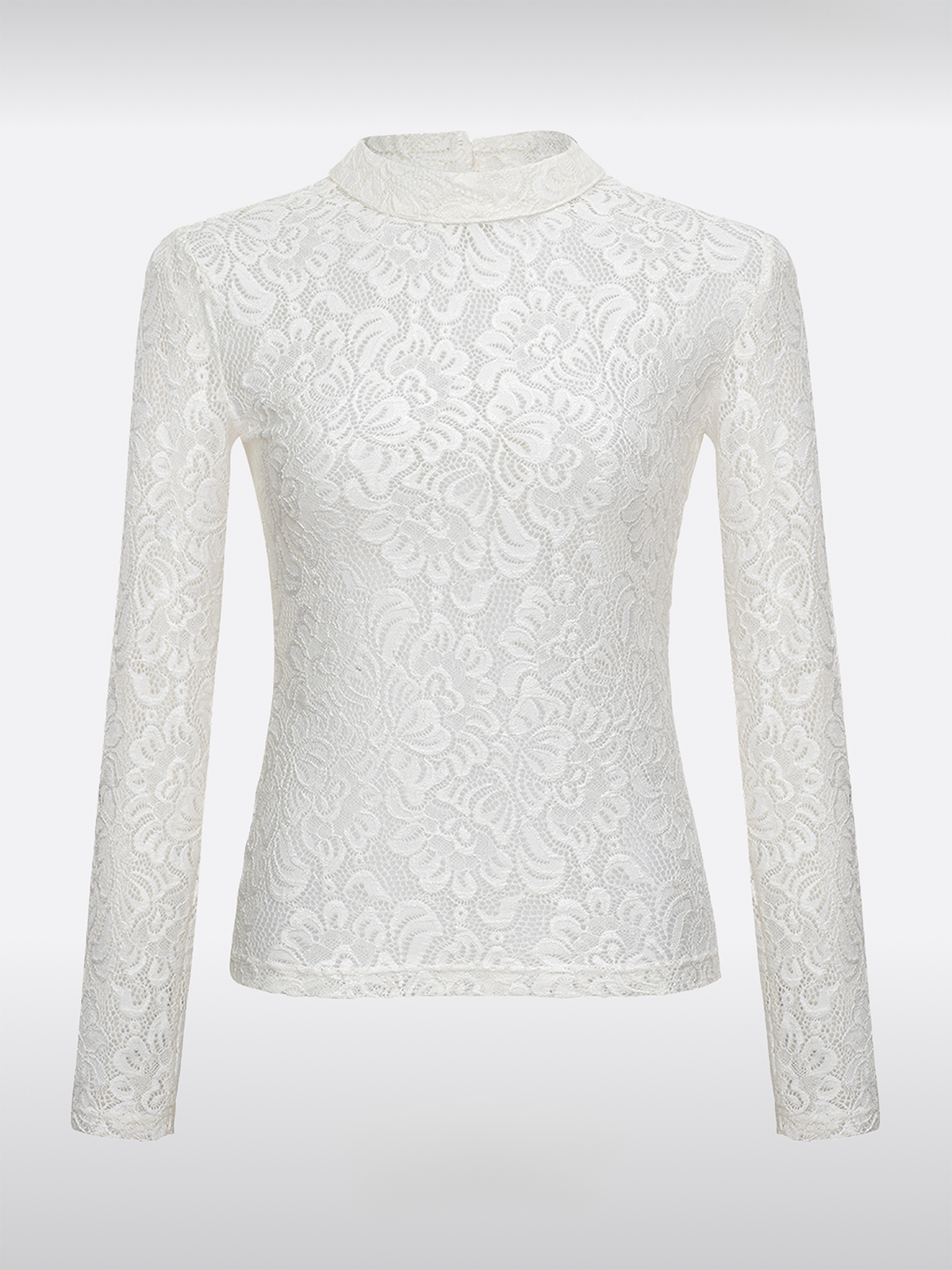 Witte Hoogsluitende Body