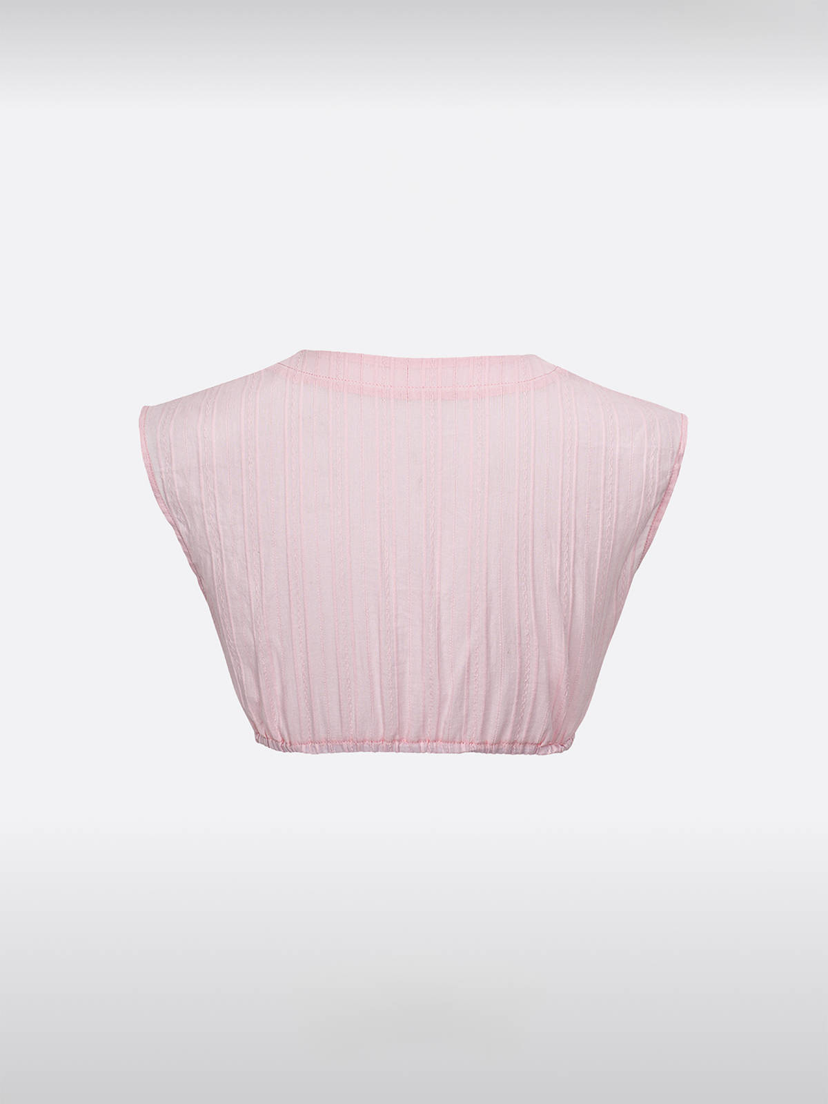 Rosa V-hals Dirndlblouse