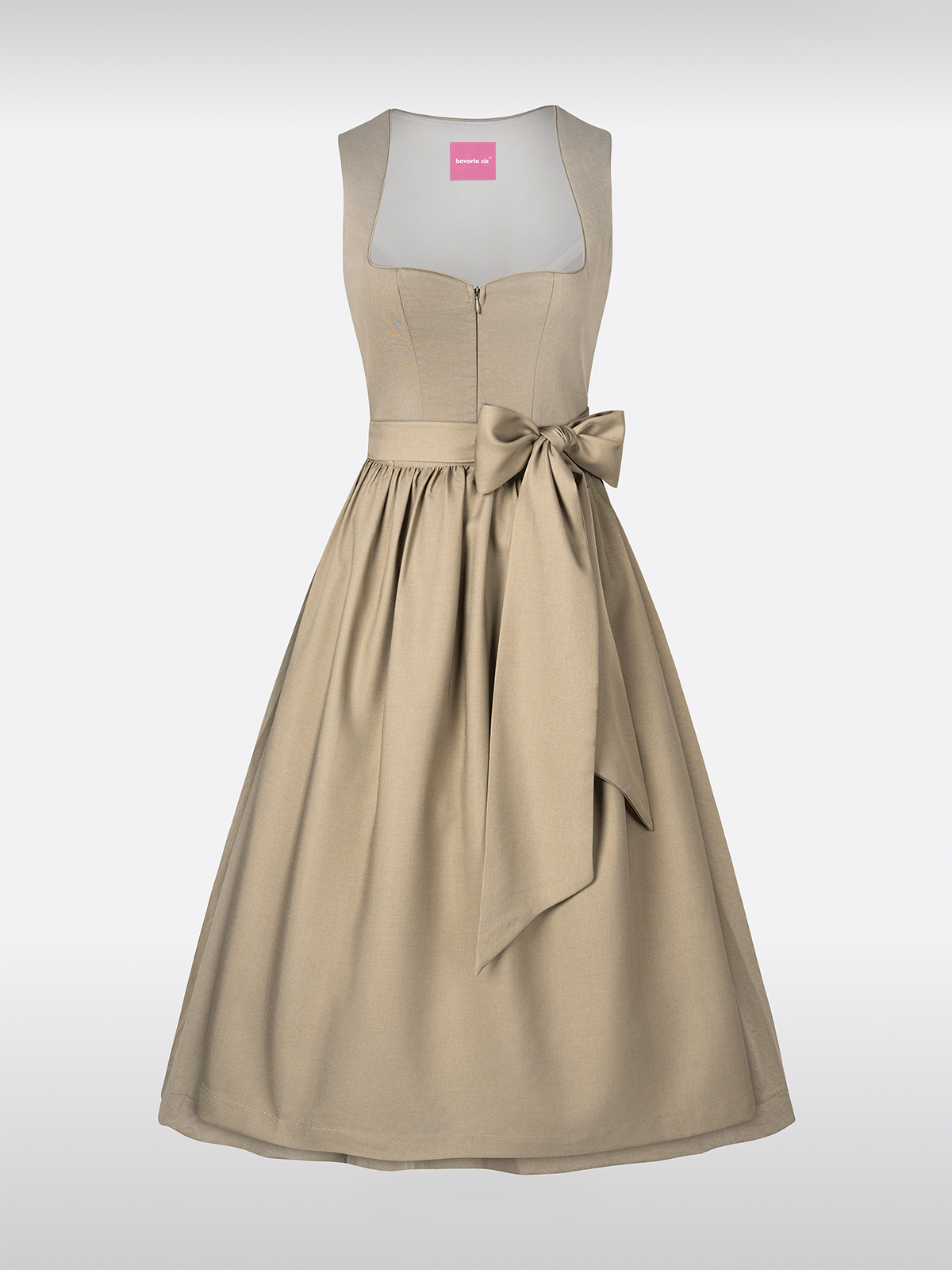 Olijfgroene Hart-Uitsnede Traditionele Dirndl