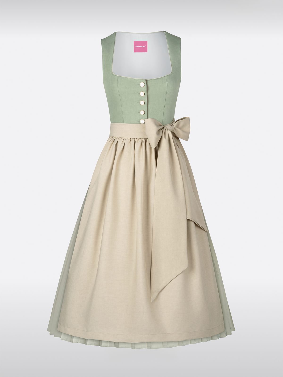 Groene Rechte Uitsnede Traditionele Dirndl