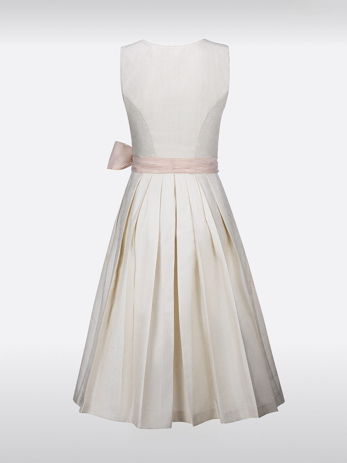 Beige Rechte Halslijn Dirndl