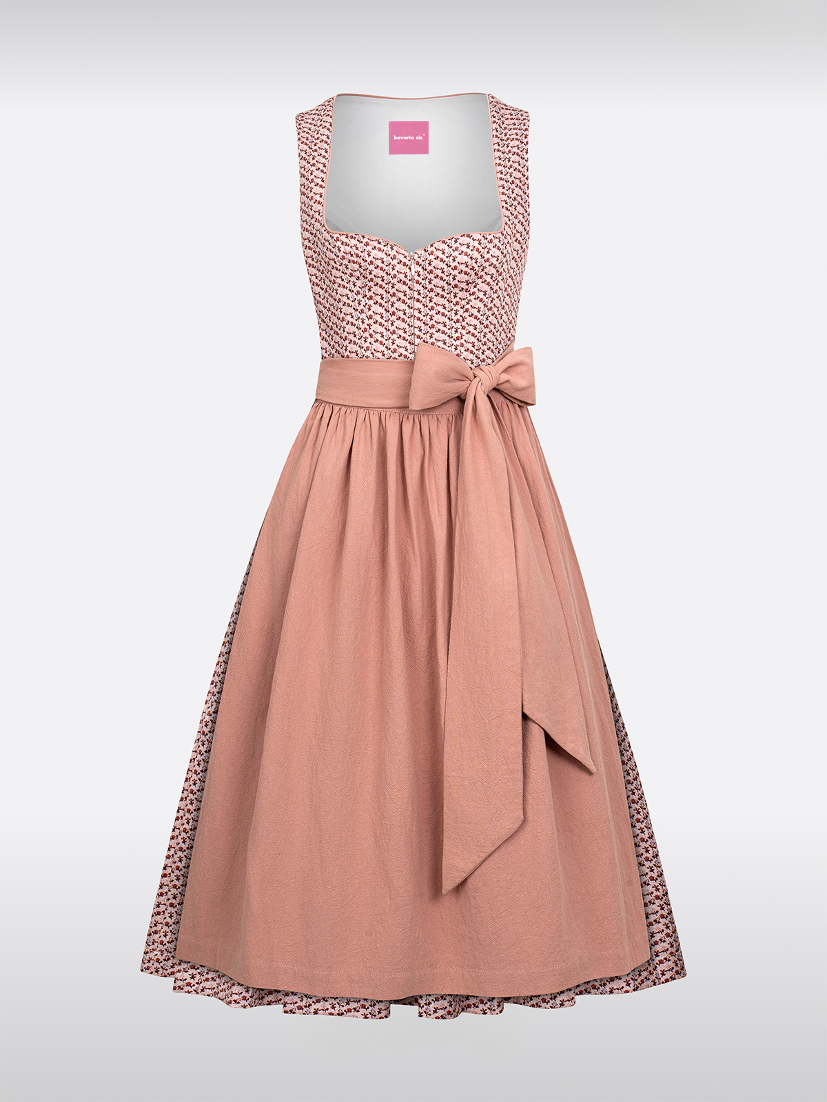 Rosa Hart-Uitsnede Traditioneel Dirndl