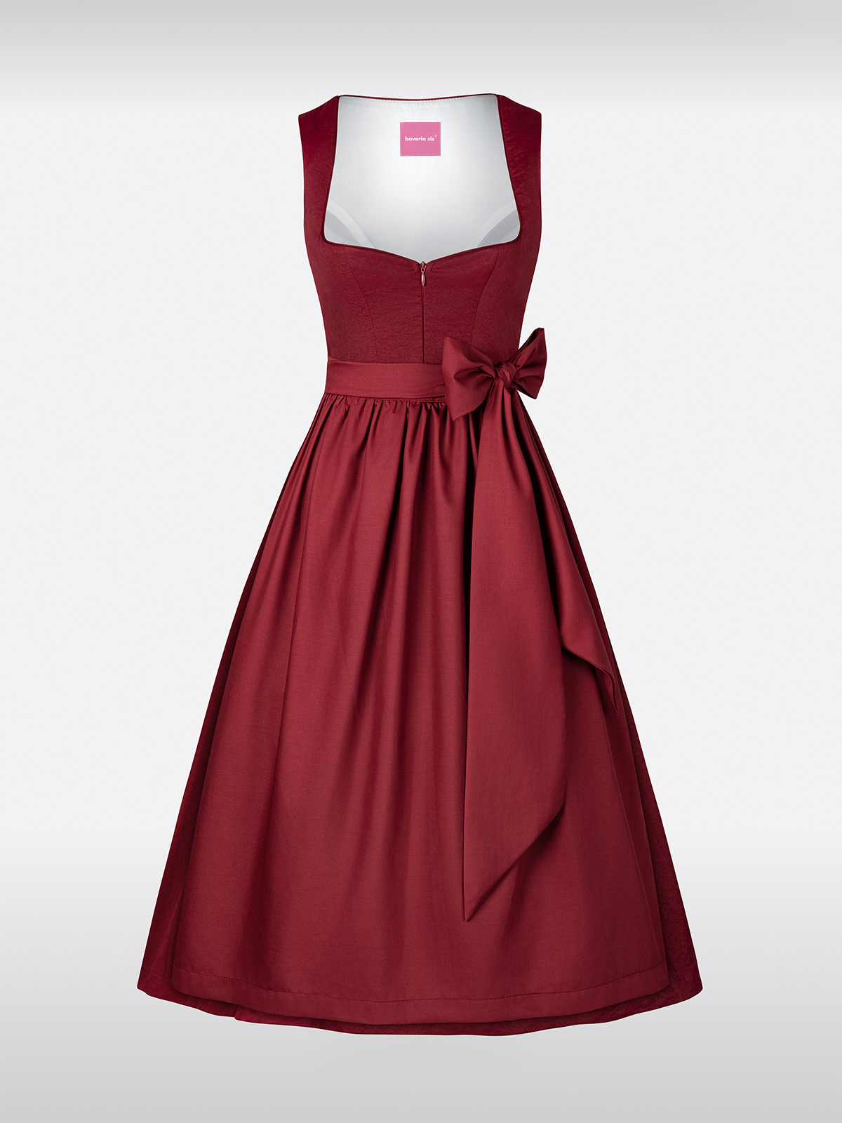 Rood Hart-Uitsnede Traditionele Dirndl