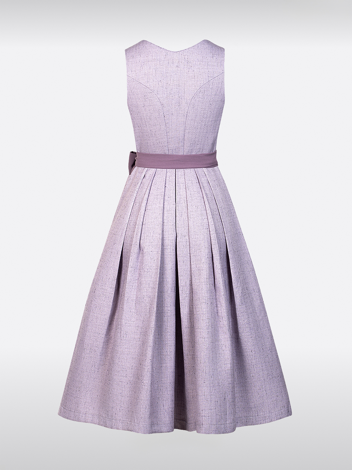 Lila Hartvormige Uitsnijding Knopen Dirndl