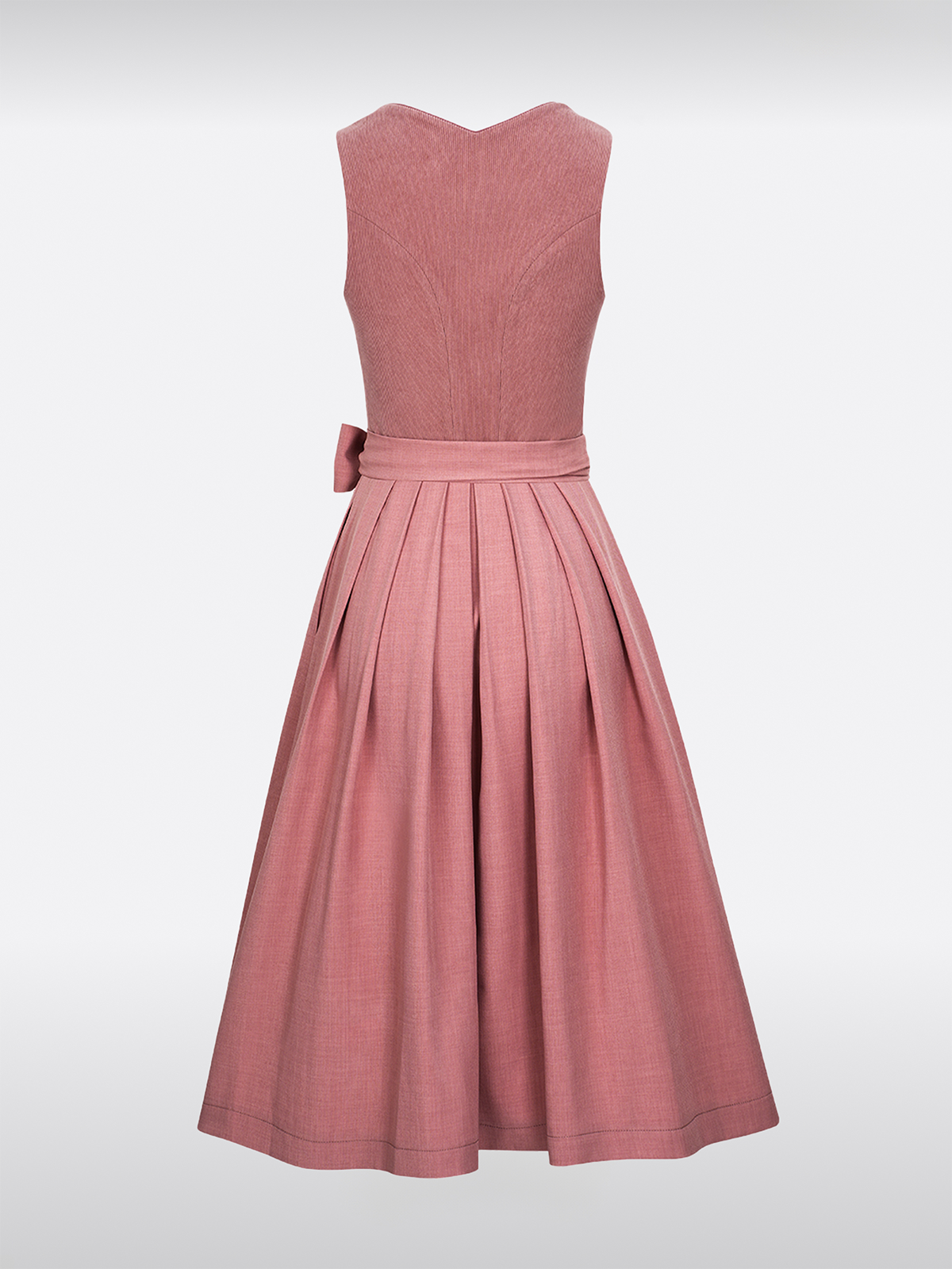 Rosa Hart-Uitsnede Rits Voorkant Dirndl