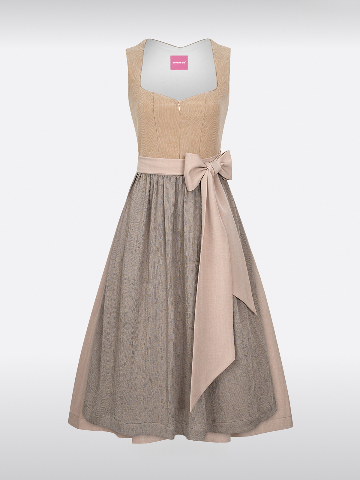 Braun Hart-Uitsnede Rits Voor Dirndl