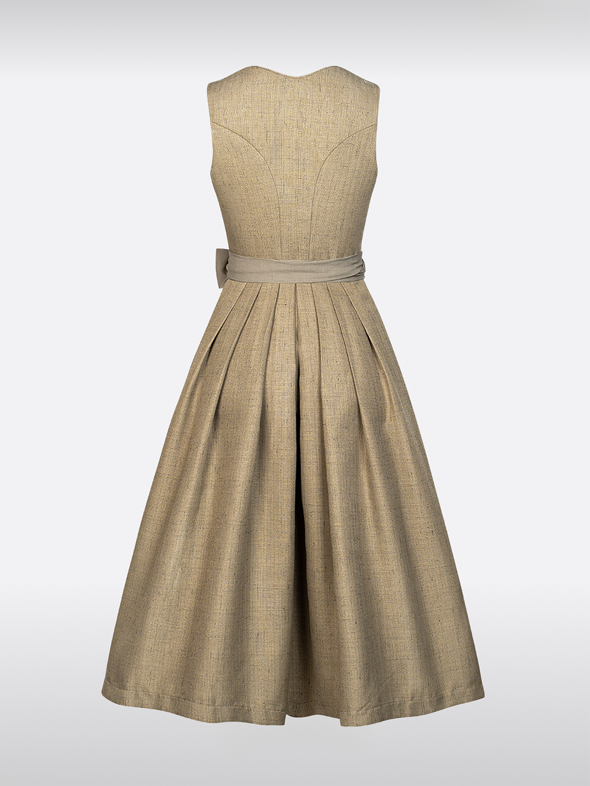 Groen Hart-Uitsnede Knopen Dirndl