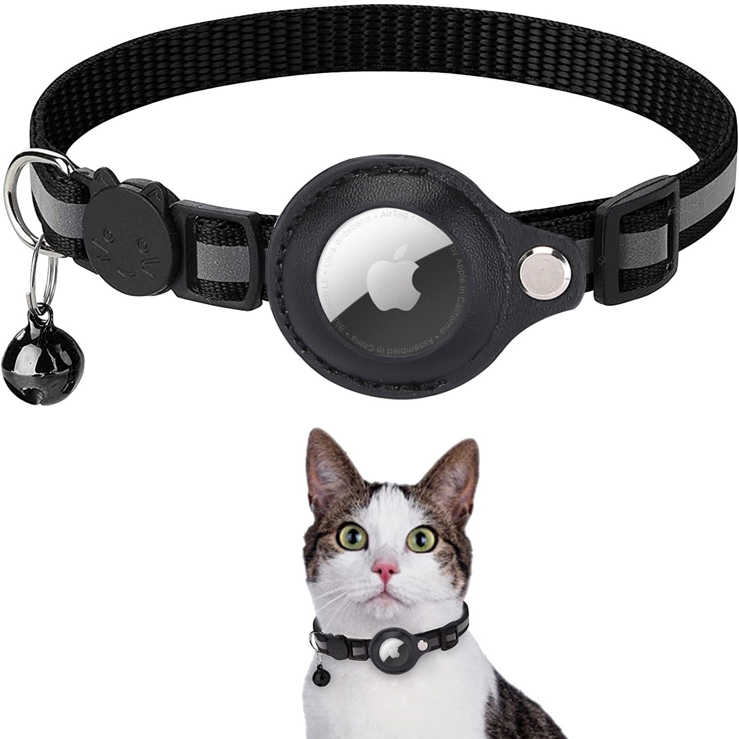 Airtag Kat Tracking Halsband - GPS Vinder & Antiverlies