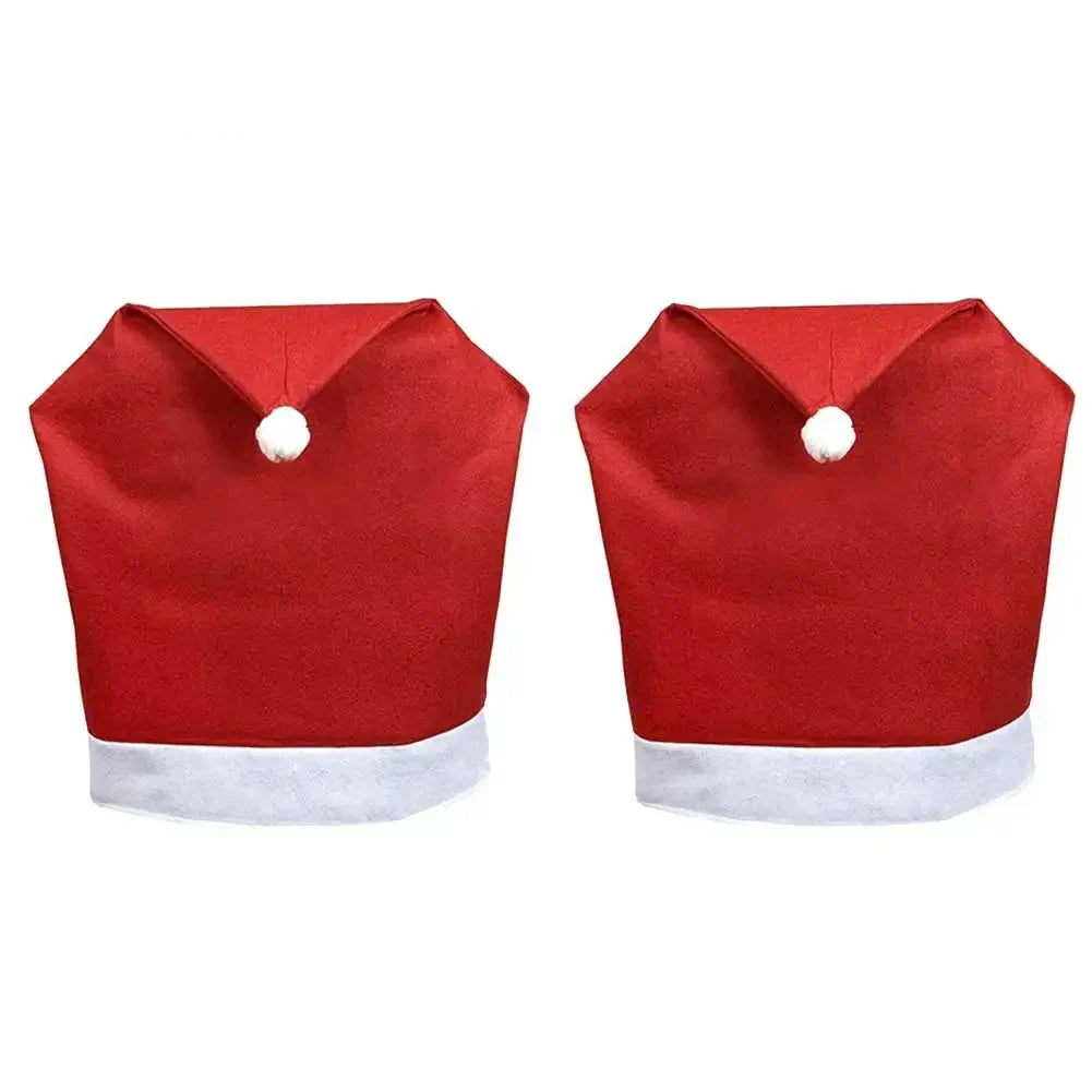 Christmas Kerst Stoelhoezen – Kerstmanmutsen voor Eetkamerstoelen