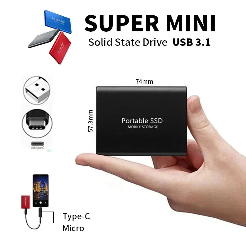 Ultrasnelle 128TB SSD – Compact. Robuust. Altijd klaar voor gebruik.