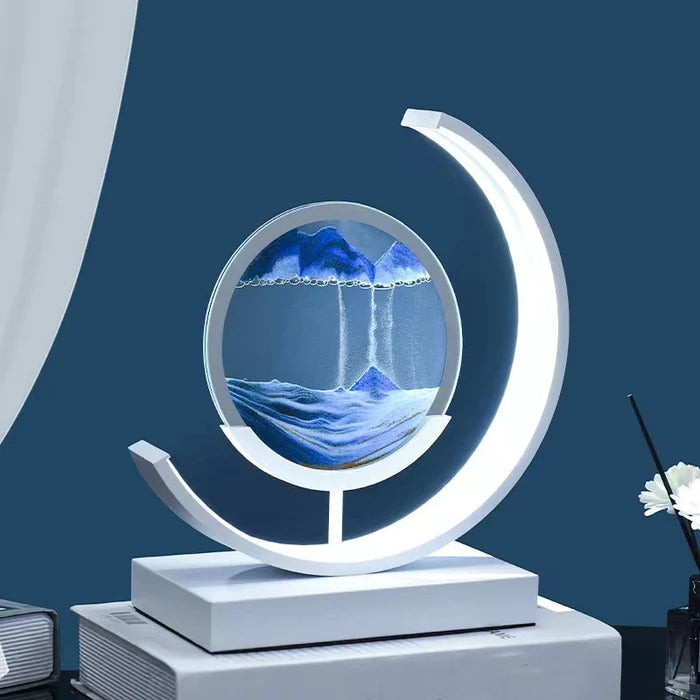 SandAura | Fascinerende & Rustgevende Zand Tafel Lamp