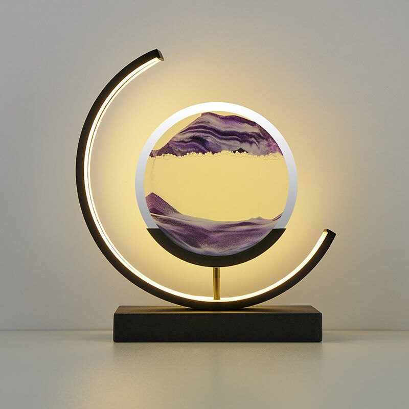 SandAura | Fascinerende & Rustgevende Zand Tafel Lamp