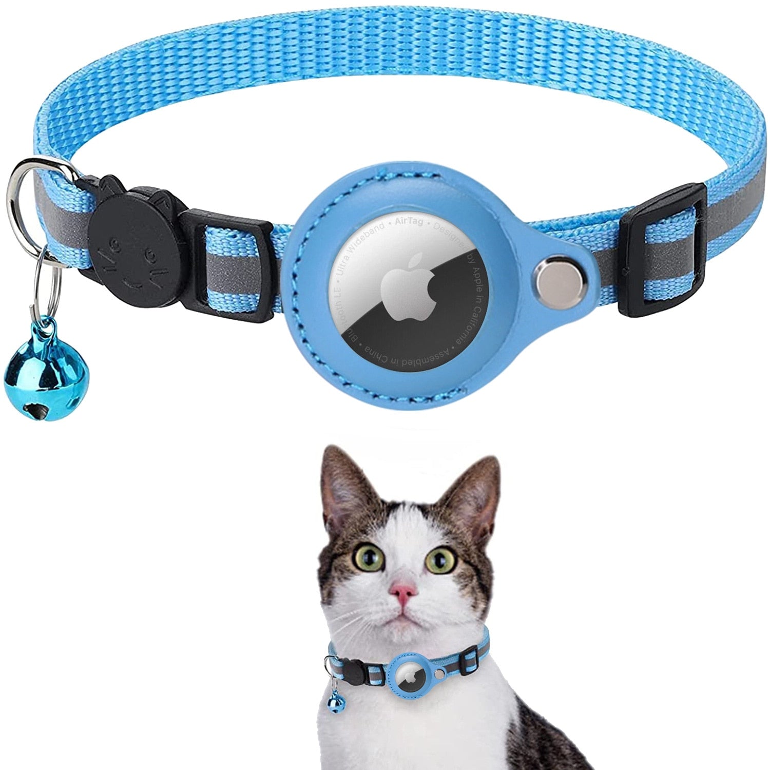 Airtag Kat Tracking Halsband - GPS Vinder & Antiverlies