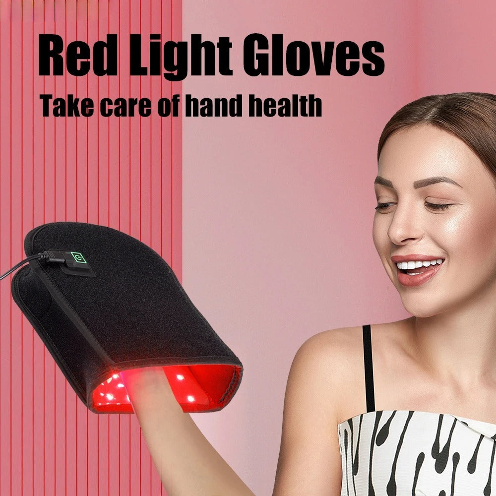 Lumera Handschoen voor Pijnverlichting in Handen en Gewrichten met Rood Licht