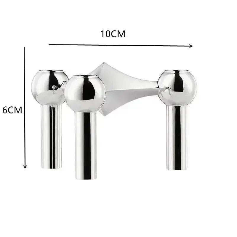 Modulaire moleculaire metalen kaarsenhouder
