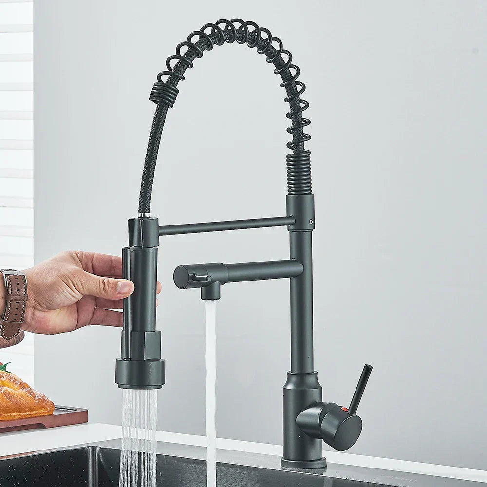 Springflow – Keukenkranen met Dubbele Uitgang