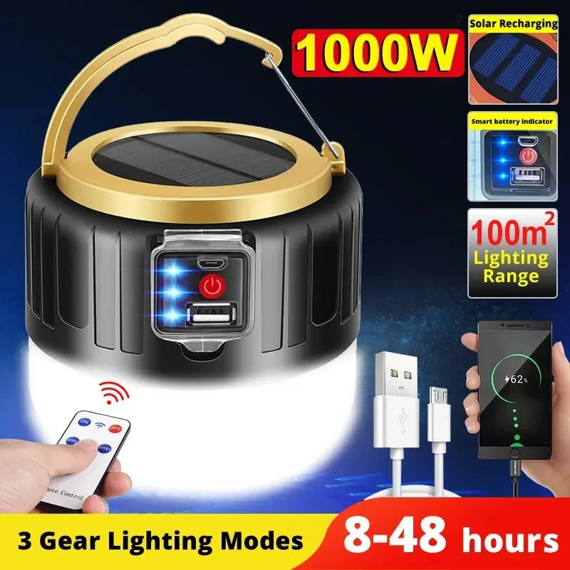 Zonne-energie Campinglamp – Betrouwbare Noodverlichting