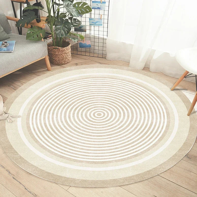 Thyn - Japanse Stijl Ronde Wasbare Vloerkleed voor Woonkamer