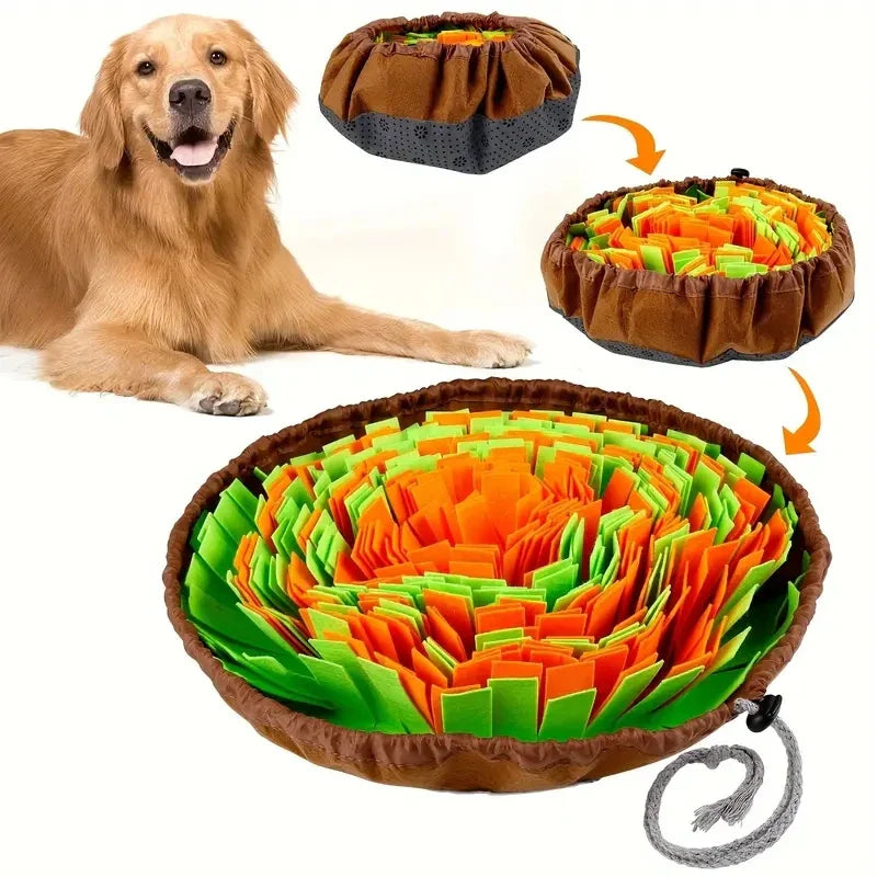 SchnuffelSpaß | Wasbare Snuffelmat voor Honden | Intelligentie- & Trainingsspeelgoed | Vouwbaar & Antislip