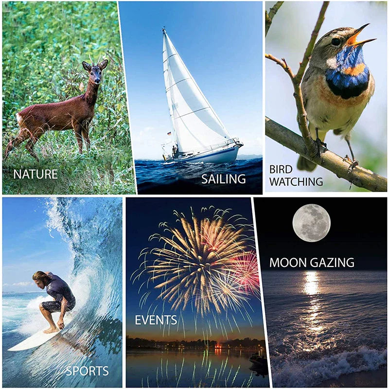 80x100 HD Zoom Monoculaire Telescoop: Krachtige draagbare verrekijkers voor jagen, kamperen en buitenverkenning