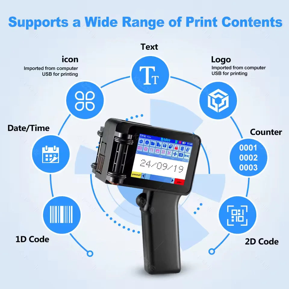 PrintEase Draagbare Inktjetprinter | Compact en veelzijdige printer voor onderweg