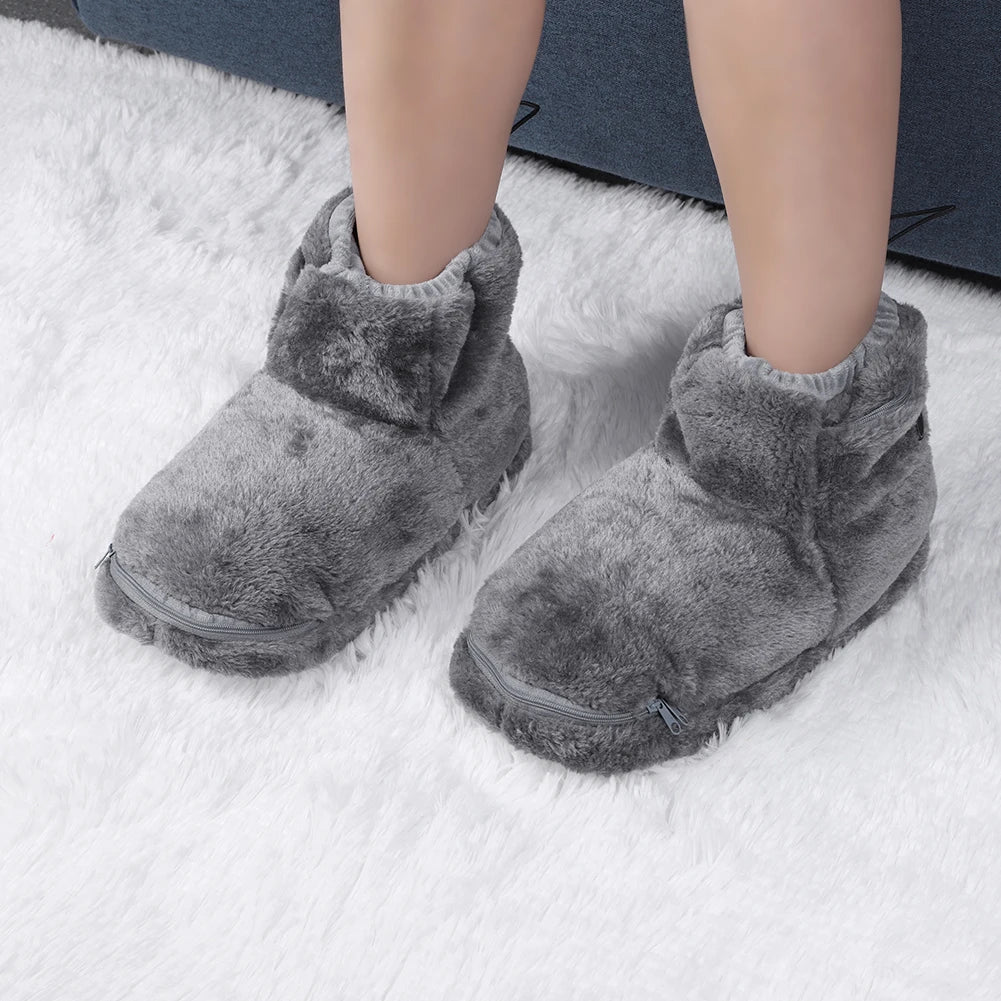 Elektrisch Verwarmde USB Pantoffels – Pluche Warme Voetverwarmers