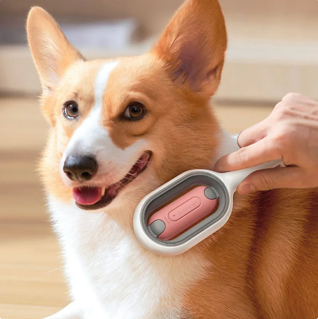 3-in-1 Borstel | Voor honden en katten | Massageborstel