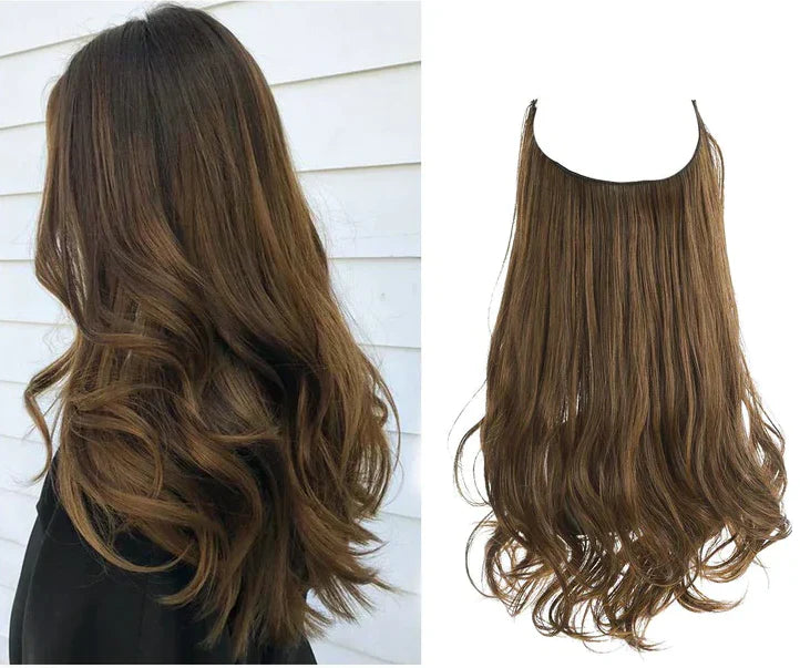 SecretHair | Echthaar Extensions | Natürliches Wellen-Volumen | Blond