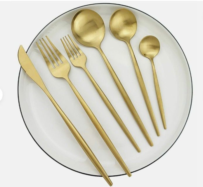 Minimalistisch bestek van roestvrij staal – Elegant in eenvoudig design