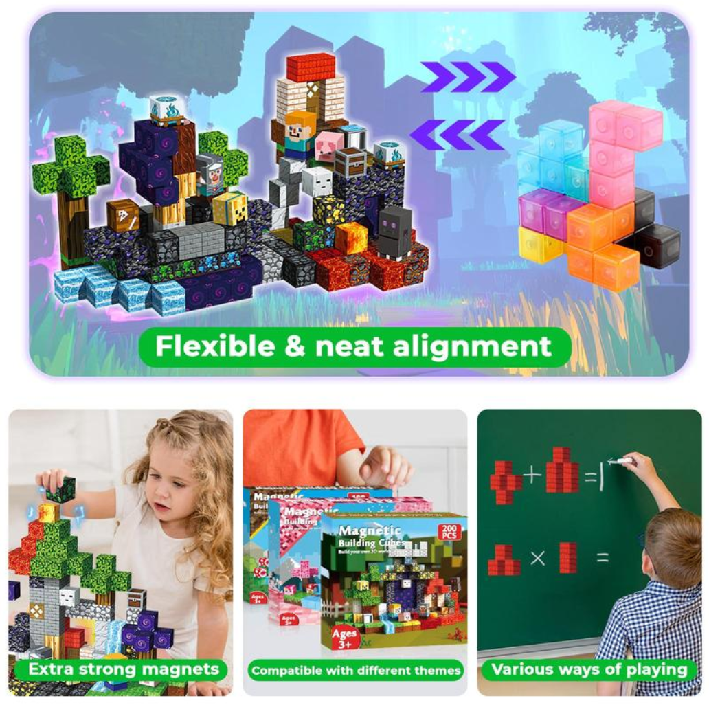 Craftopia Blok Bouwset | Veelzijdige bouwblokken voor eindeloze creativiteit en plezier