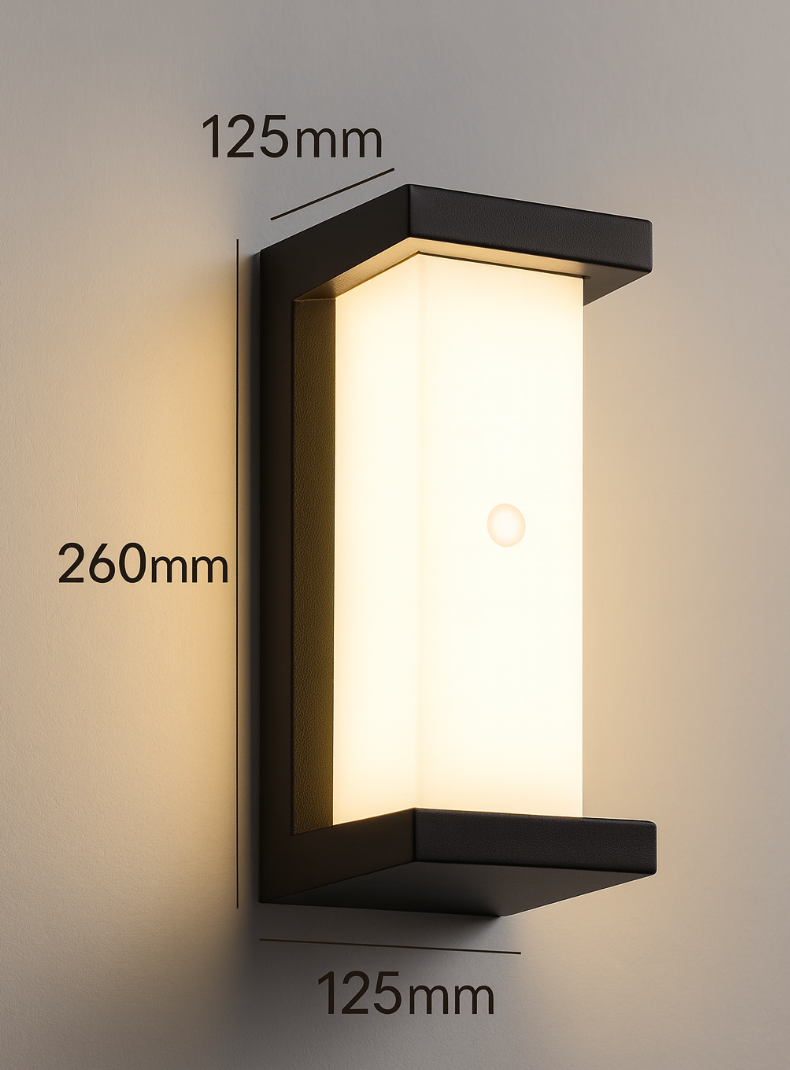 Buitenbewegingsmelder-Wandlamp – Energiezuinige LED Buitenwandlamp voor Tuinen en Ingangen