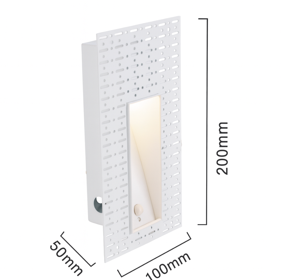 Nordic Randloze RVS Trap LED Wand 1-Licht