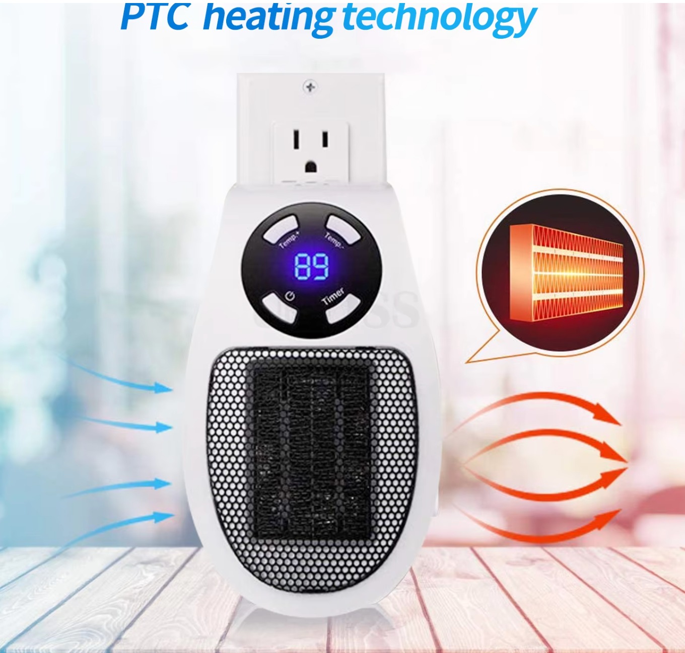 LuxaHeat Elegante Kachel | Draagbare kachel voor comfortabele warmte overal