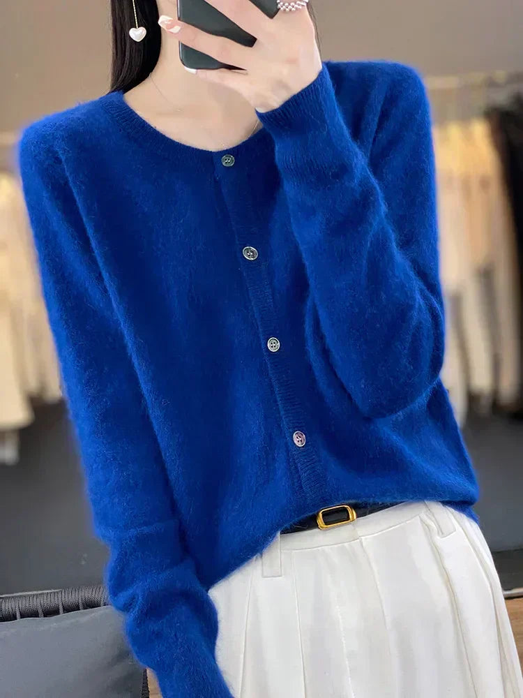 Aurea Cashmere Cardigan Trui Voor Koude Weer
