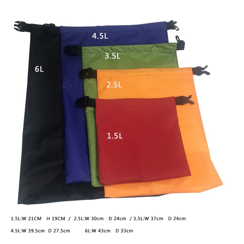Sealon Droogzak Set | Waterdichte en zanddichte 5-delige set voor reizen en outdoor avonturen